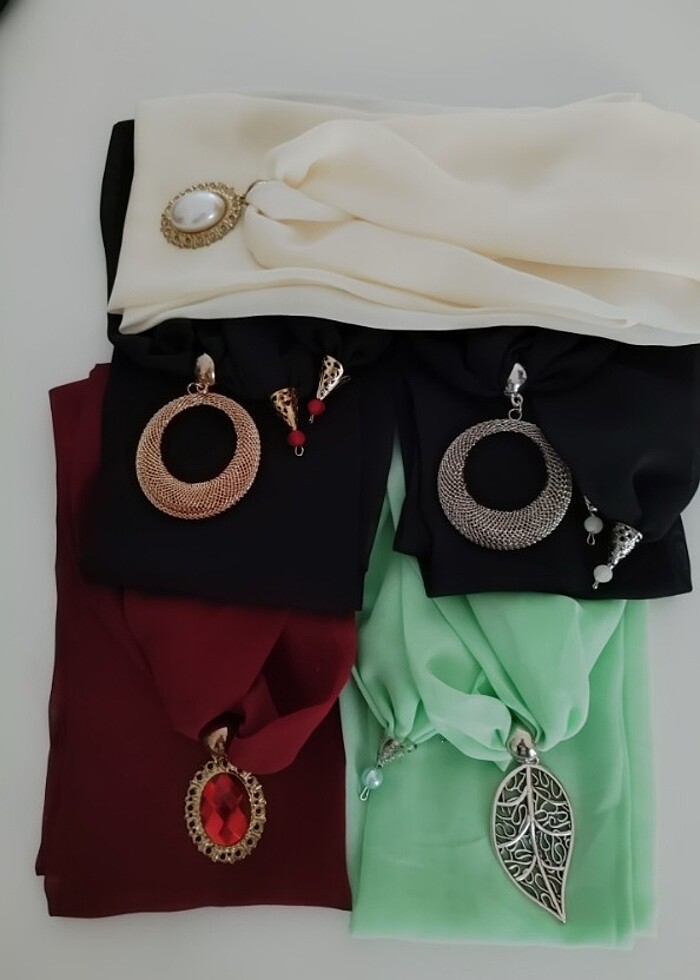 Multi şifon başörtülü  - Görsel 5