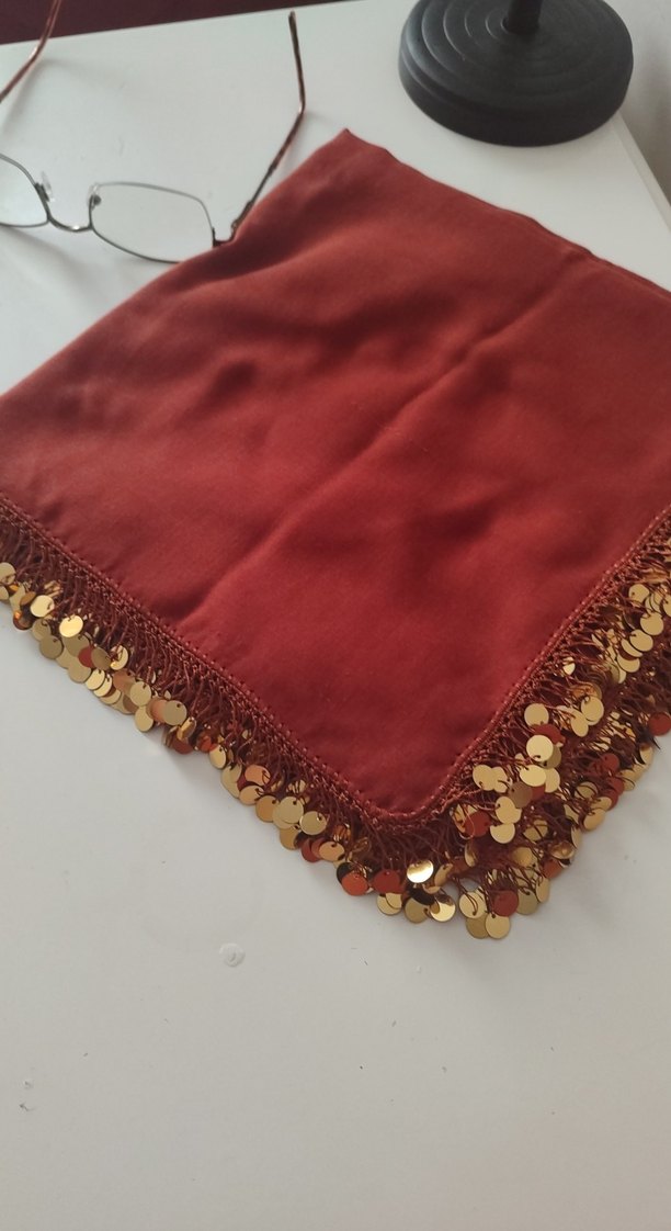 pullu Parlak taba renk tülbent yeni bitti acıl satılık - Görsel 2