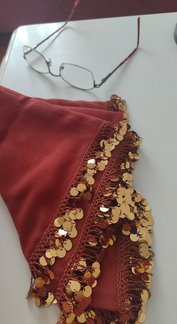 pullu Parlak taba renk tülbent yeni bitti acıl satılık - Görsel 4