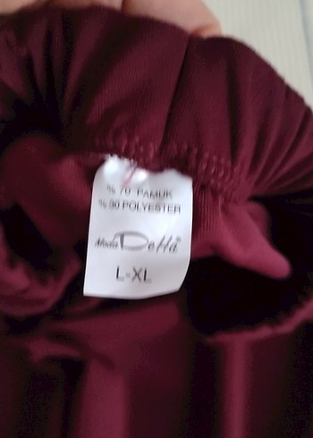 Bordo Pilili Kadın oysho Pantolon - Görsel 6