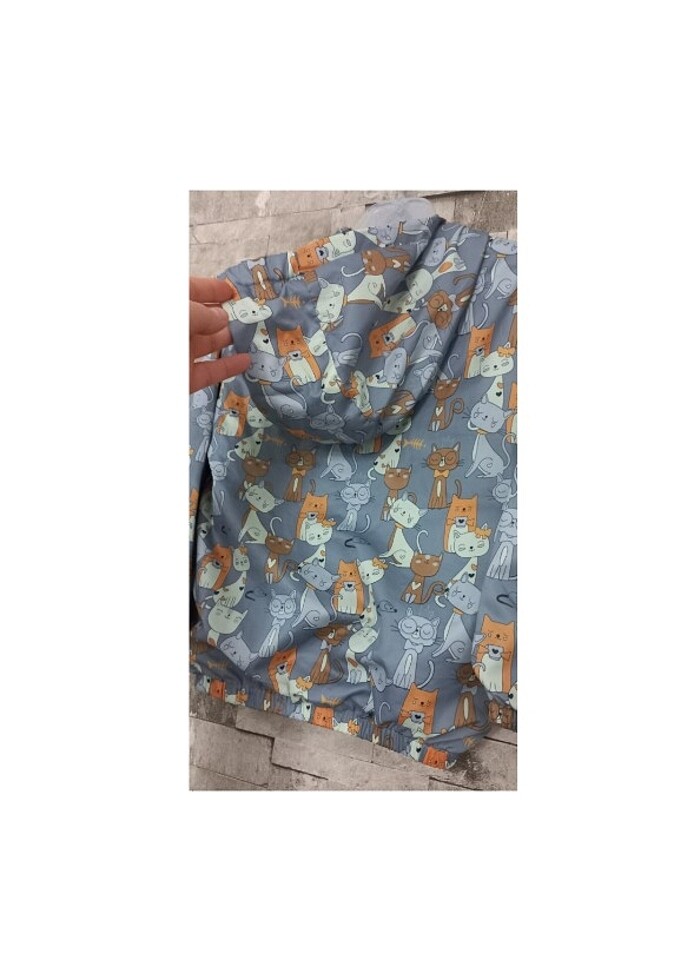 Civil Kedi Desenli Yağmurluk  - Görsel 4