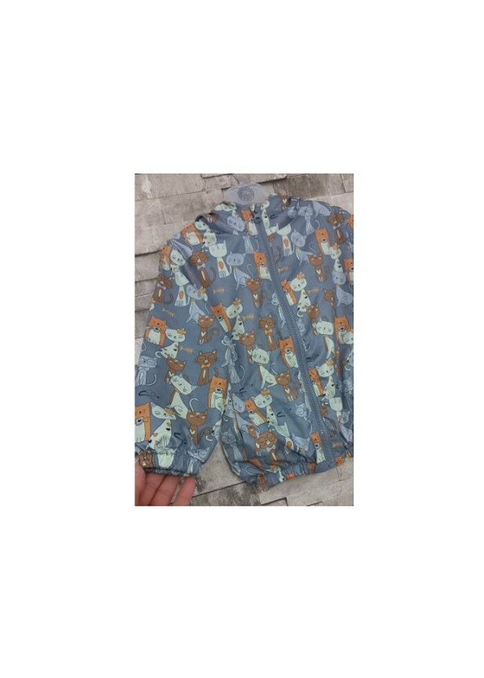 Civil Kedi Desenli Yağmurluk  - Görsel 3