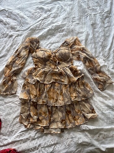 Zara Desenli elbise