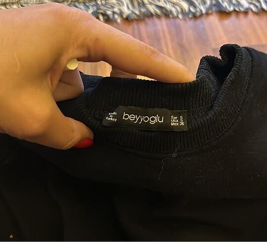 Beyoğlu Butik Beyyoglu siyah sweatshirt