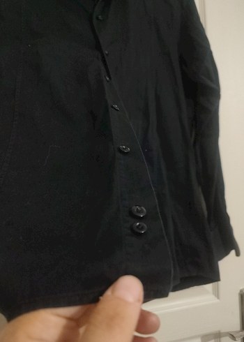 Erkek Siyah  Gömlek - Görsel 4