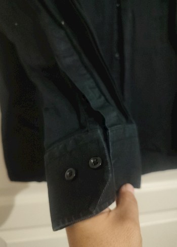 Erkek Siyah  Gömlek - Görsel 3