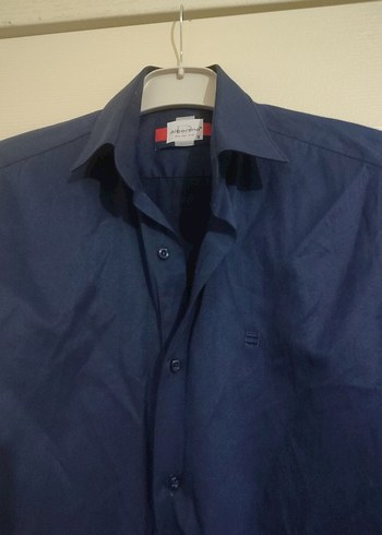 Lacivert Erkek Uzun Kollu Gömlek - Görsel 5