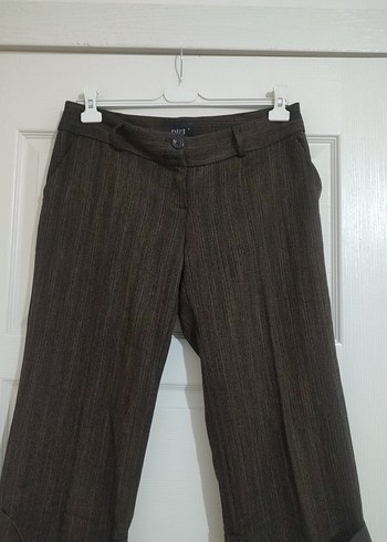 kumaş kapri pantolon - Görsel 8