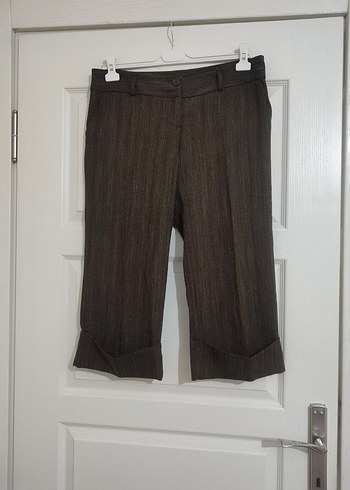 kumaş kapri pantolon - Görsel 2