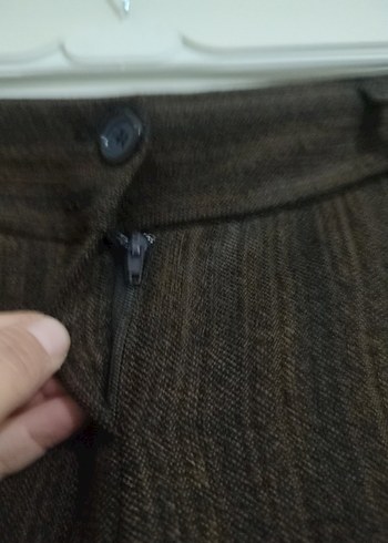 kumaş kapri pantolon - Görsel 5