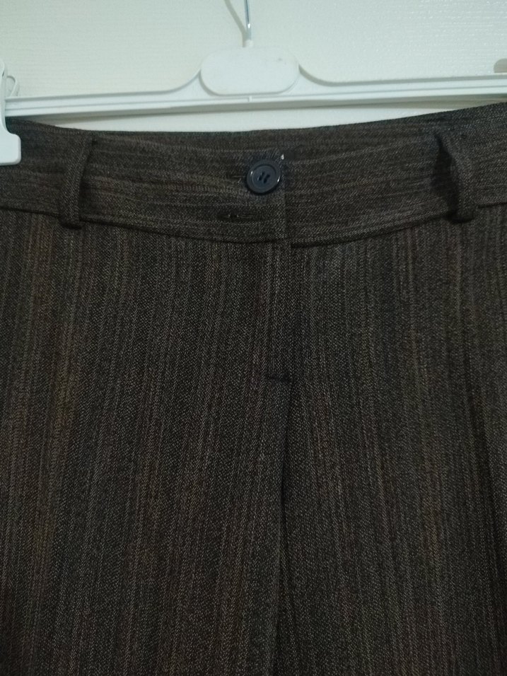 kumaş kapri pantolon - Görsel 4