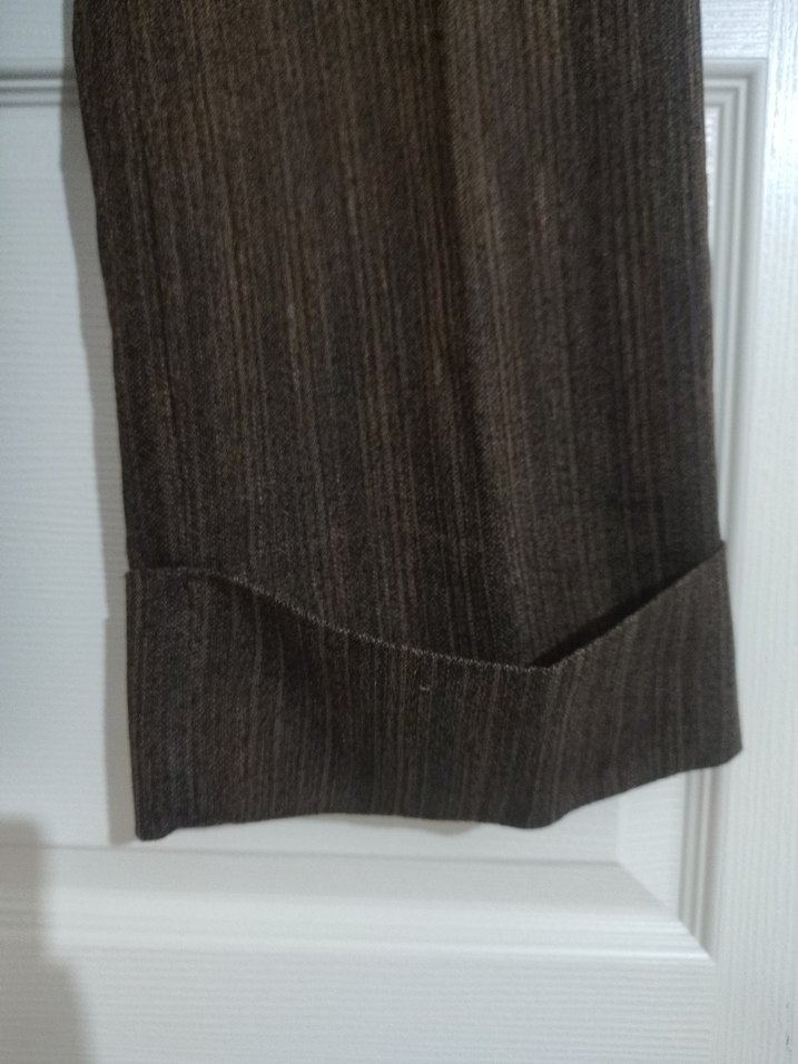 kumaş kapri pantolon - Görsel 3