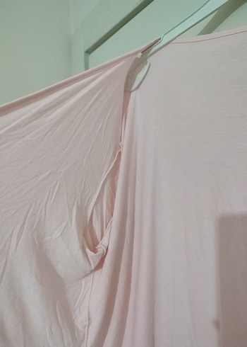 pembe dantel detay sabahlık - Görsel 4