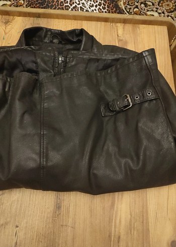 Deri Biker Ceket - Görsel 5