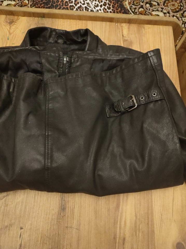 Deri Biker Ceket - Görsel 5