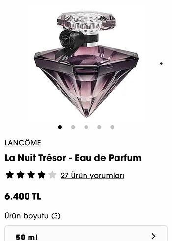 Lancôme La Nuit Trésor Eau de Parfum 50 ml