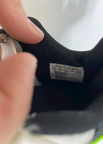 24 Beden beyaz Renk Beyaz Çocuk Spor Ayakkabısı Velcro