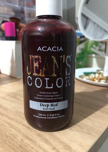 Acacia Jean's Color Koyu Kızıl Saç Boyası 250ml - Görsel 2