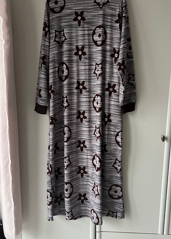 Uzun Kollu kadife elbise - Görsel 5