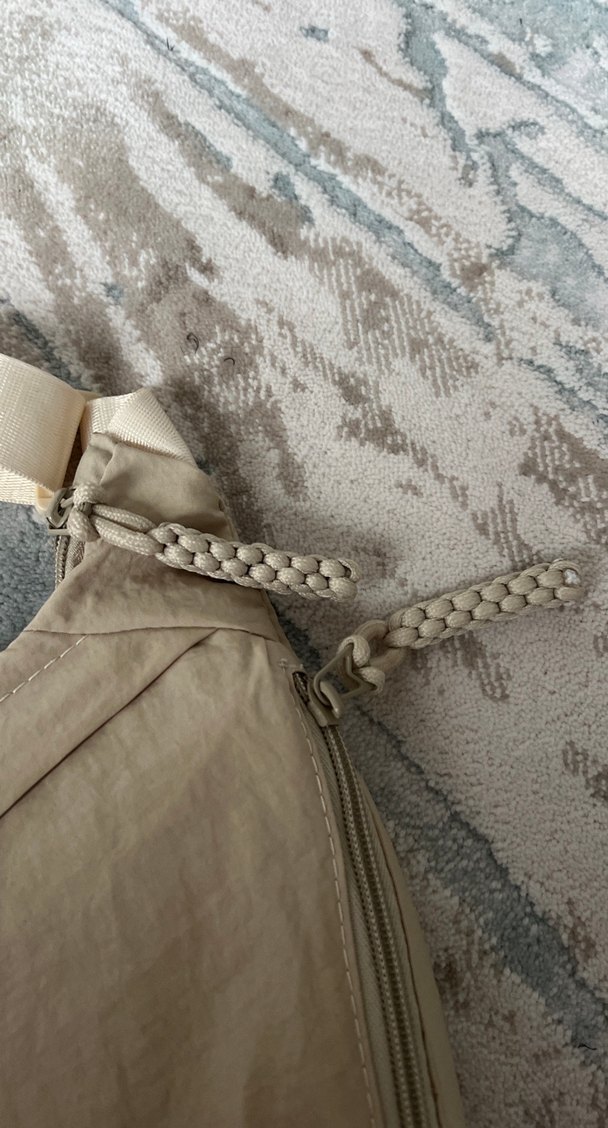 Bej Keten Kadın Omuz Çantası - Görsel 4