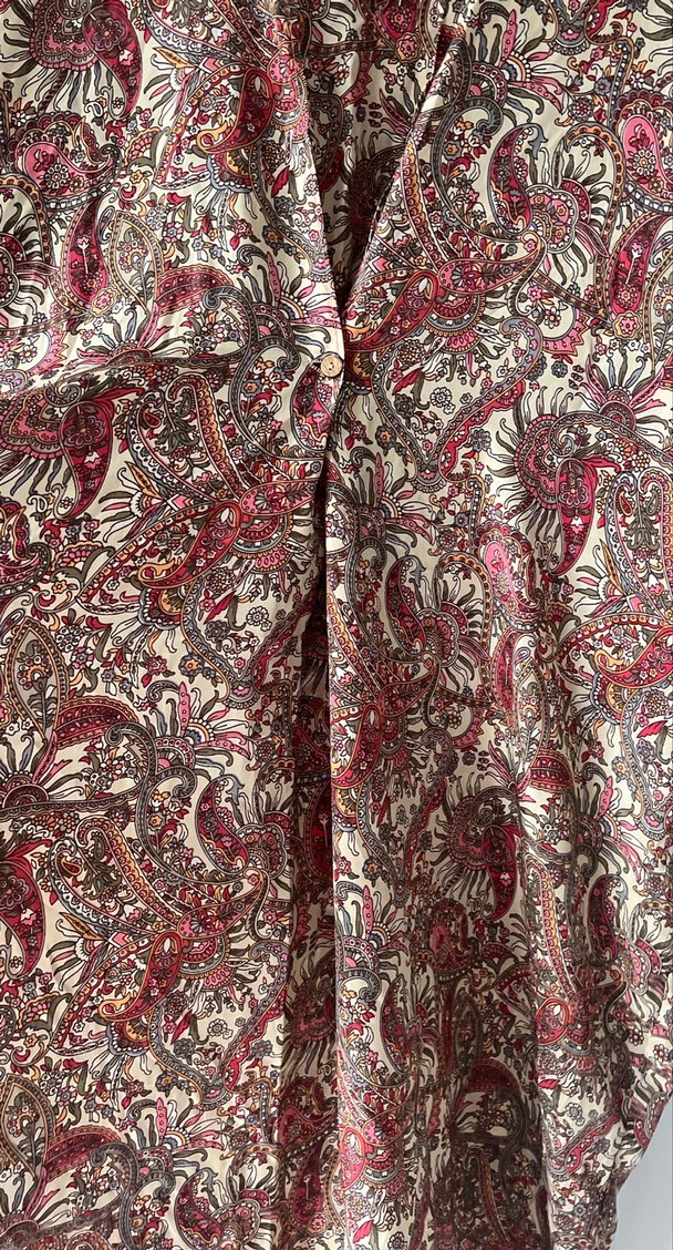 Bordo Bohem Uzun Elbise V Yaka - Görsel 5