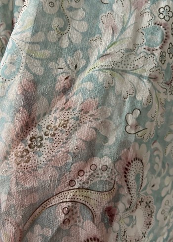 Yeşil Bohem Düğmeli Kadın Bluz - Görsel 5