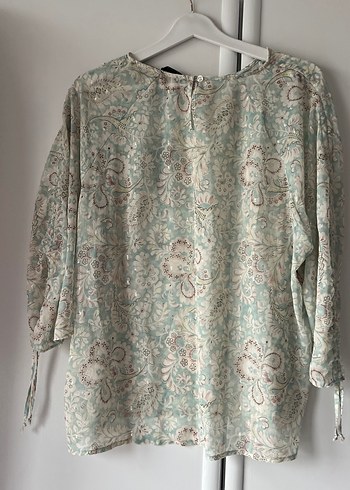 Yeşil Bohem Düğmeli Kadın Bluz - Görsel 6