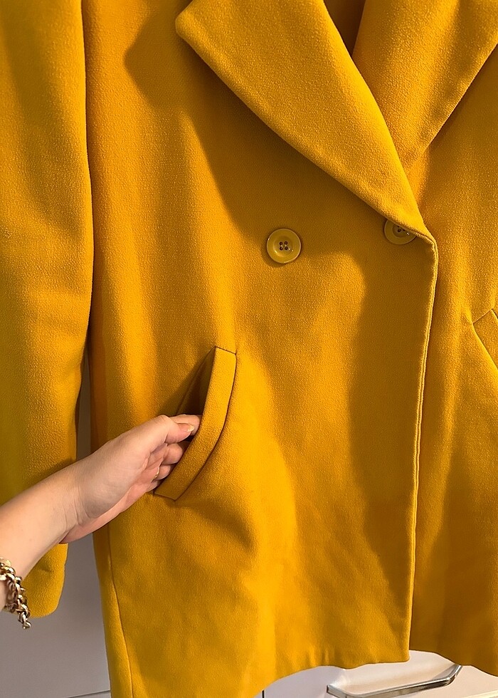 Zara kaşe kaban - Görsel 4