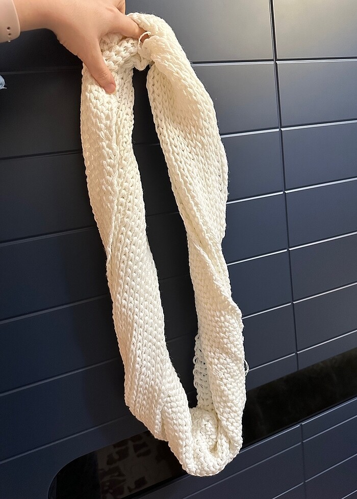 Zara uzun örgü boyunluk - Görsel 2