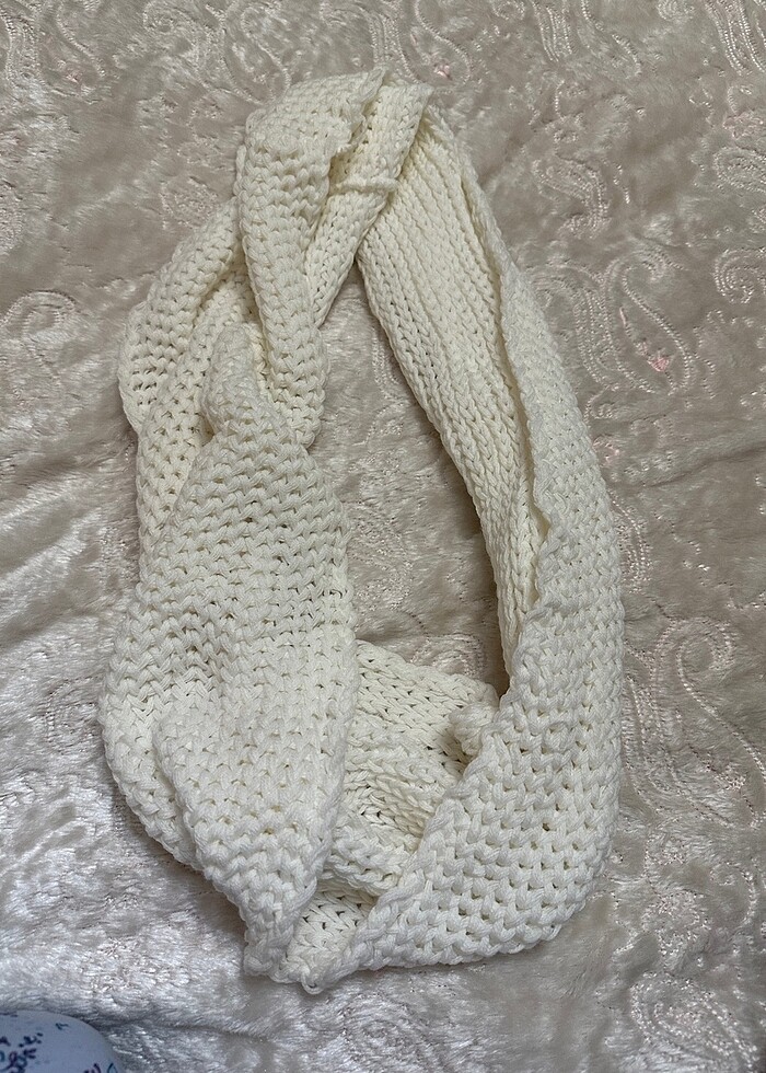 Zara uzun örgü boyunluk - Görsel 5