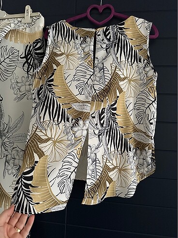 Zara desenli saten takım elbise - Görsel 8