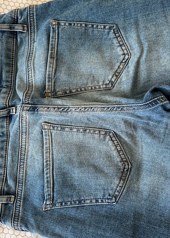 36 Beden mavi Renk Gri Mavi Kadın Denim Jean Pantolon