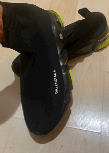 Siyah Kadın Spor Ayakkabı - Wedge Topuklu - Görsel 2