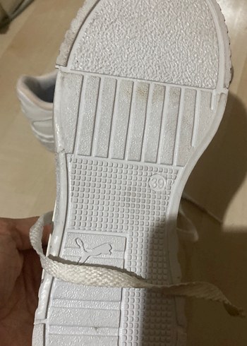 Beyaz Puma Blok Topuklu Kadın Spor Ayakkabı - Görsel 4