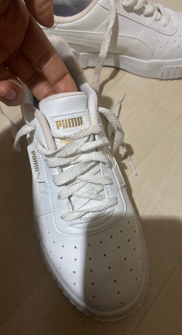 Beyaz Puma Blok Topuklu Kadın Spor Ayakkabı - Görsel 3