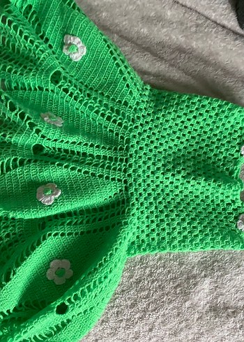 Renkli Örgü Kadın Şal - Görsel 3