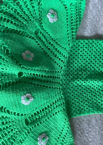 Renkli Örgü Kadın Şal - Görsel 6