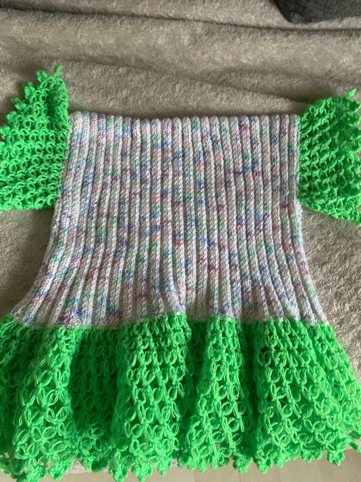 Renkli Örgü Kadın Şal - Görsel 4