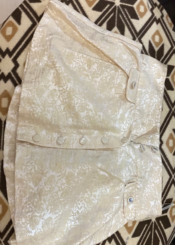 Nakışlı Dantel Detaylı Hamile Midi Etek - Görsel 2