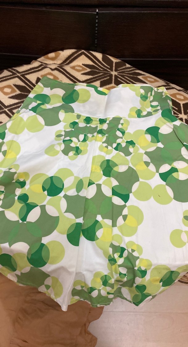 Nakışlı Dantel Detaylı Hamile Midi Etek - Görsel 3