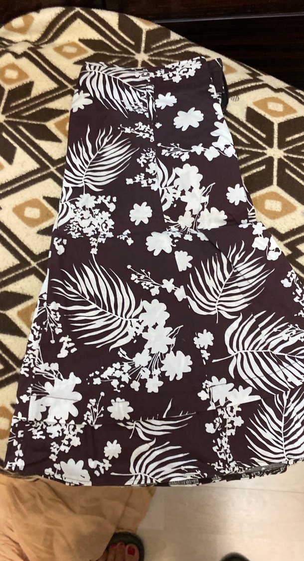 Nakışlı Dantel Detaylı Hamile Midi Etek - Görsel 5