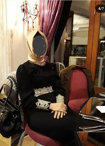 Siyah elbise - Görsel 3