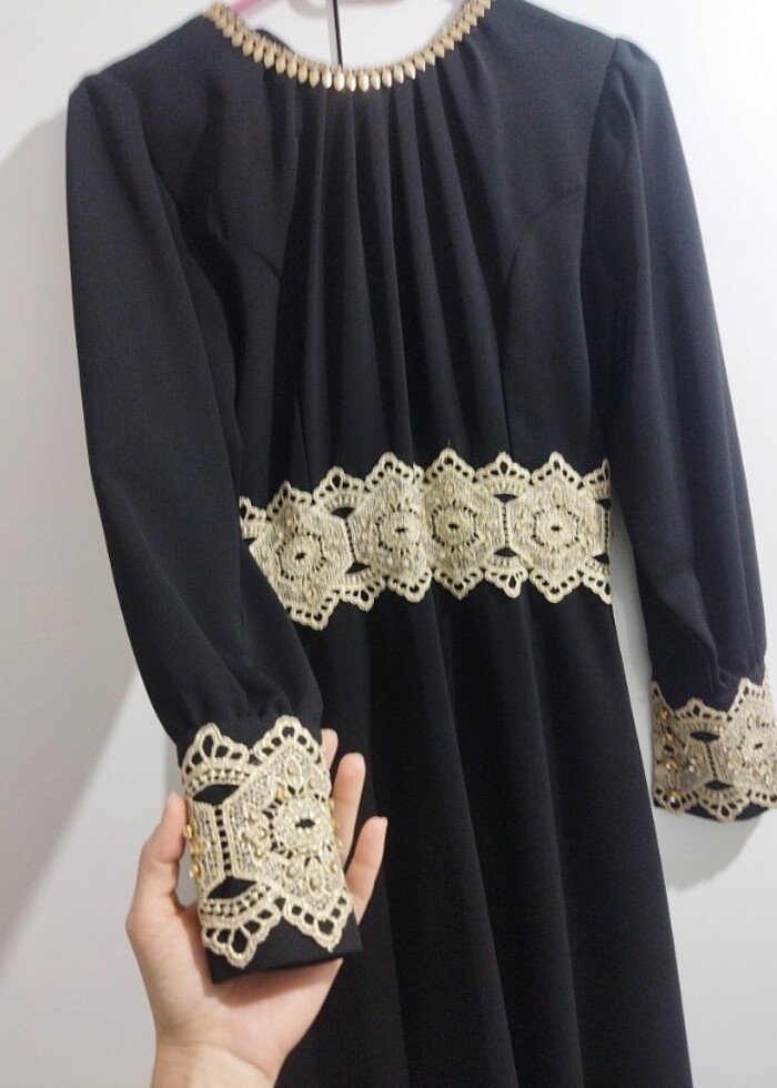 Siyah elbise - Görsel 5