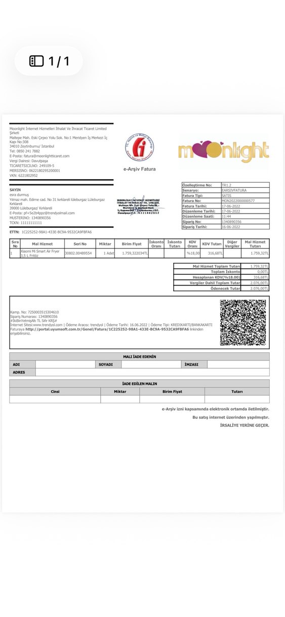 Beyaz Dijital Hava Fritözü - Görsel 4