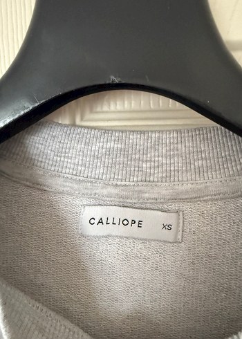 Diğer Gri Paris Baskılı Kadın Sweatshirt