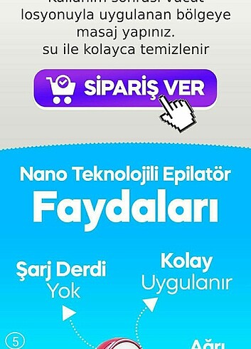  Beden Renk NANO EPİLATÖR 