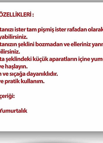 YUMURTA HAŞLAMA APARATI 