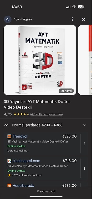  Beden 3d vdd ayt matematik