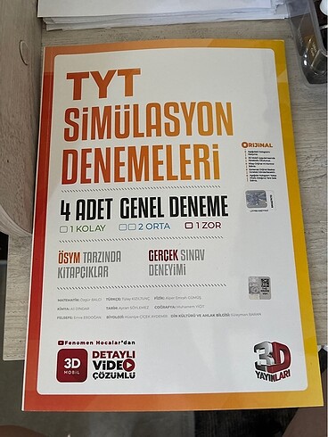 3d tyt 4 deneme