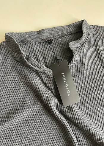 xl Beden Gri Uzun Kollu Kadın Sweatshirt